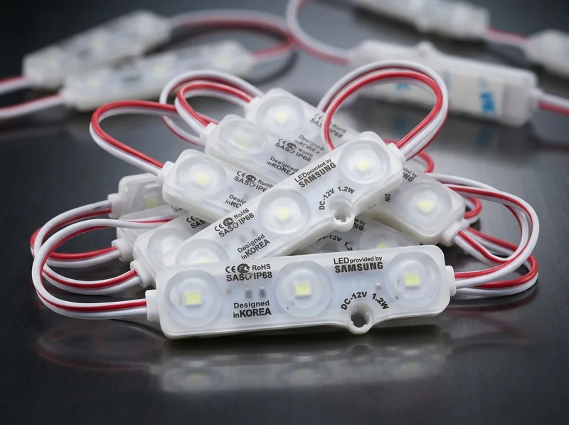 Perbandingan LED Samsung asli vs palsu untuk neon box, cara cek chip dan driver