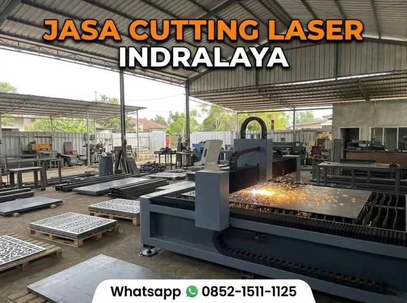 Jasa cutting laser akrilik dan plat besi untuk Indralaya Ogan Ilir