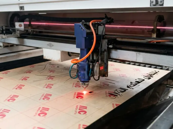 Mesin Laser CO2 Potong dan Grafir Akrilik Presisi Sriwijaya Grafika Palembang