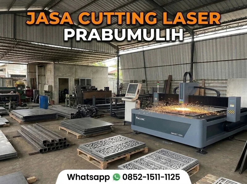 Jasa laser cutting plat besi dan stainless steel untuk area Kota Prabumulih