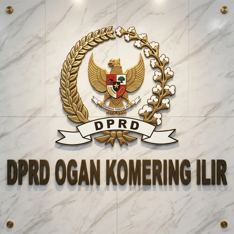 Huruf Timbul Cutting Akrilik DPRD OKI