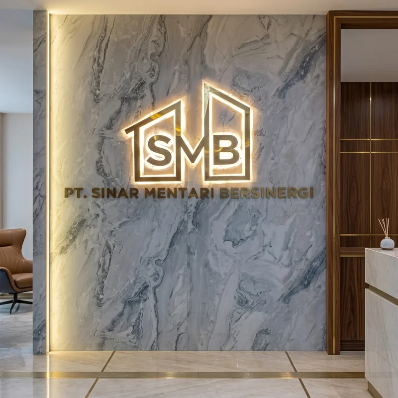 Huruf Timbul Akrilik Sinar Mentari Bersinergi